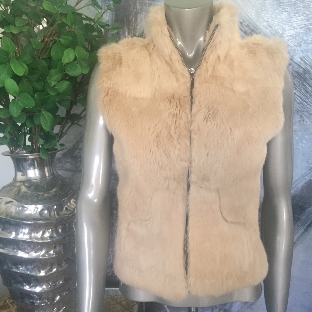Warm Rabbit  Fur Vest